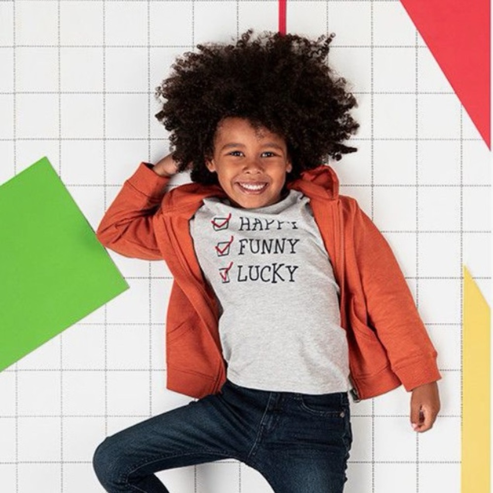 🇫🇷 ORCHESTRA Long Sleeve Happy Funny Lucky Graphic Tee